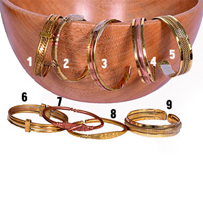 Copper & Brass Kenyan Bracelets